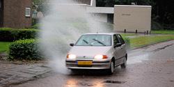 Overlast door noodweer boven Zeeland