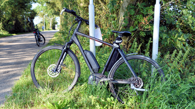 Het slachtoffer kwam in botsing met een andere fietser.