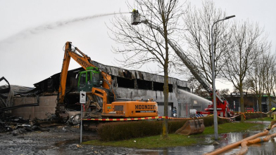 Sloopwerkzaamheden om brand Goes goed te kunnen blussen