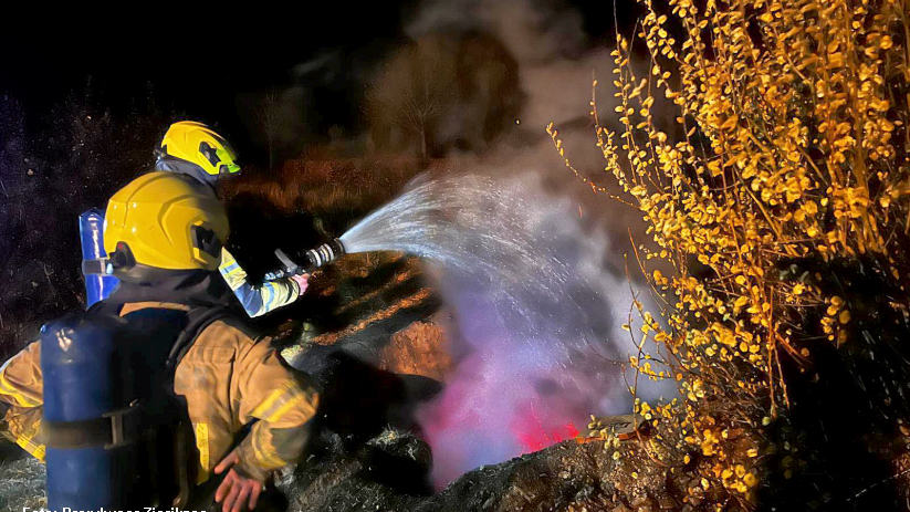Brandweer dooft kampvuur bij Zierikzee