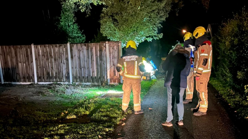 De brandweer heeft de situatie veiliggesteld.