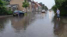 Wateroverlast door regen in Zeeland 