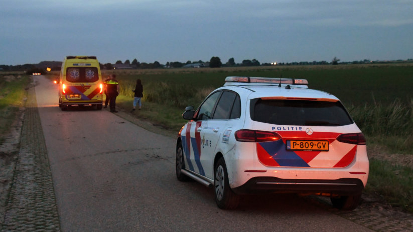 De gewonde is naar het ziekenhuis gebracht.