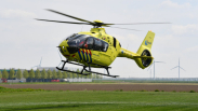 Traumahelikopter landt in Rilland na melding in Kloetinge