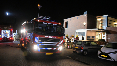 Kat gered uit brandende woning Sas van Gent