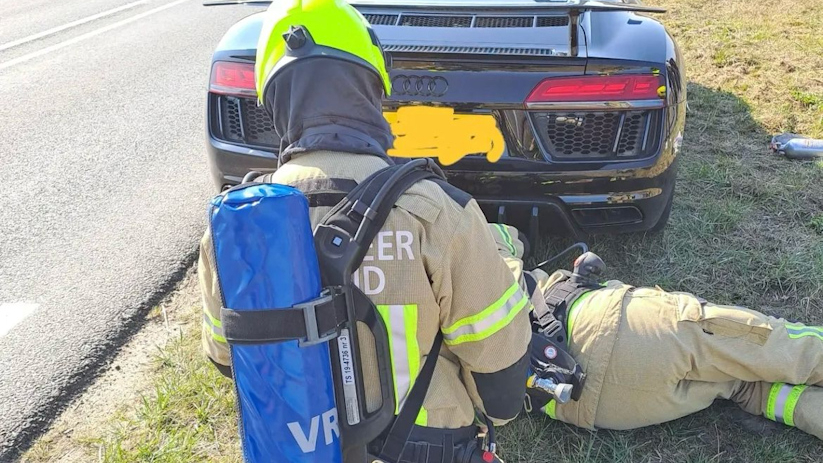 De brandweer heeft een nacontrole uitgevoerd.