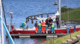 Traumaheli bij gewonde op boot Scharendijke