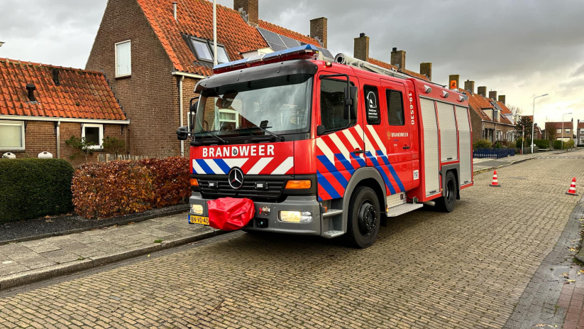 De brandweer heeft de situatie veiliggesteld.