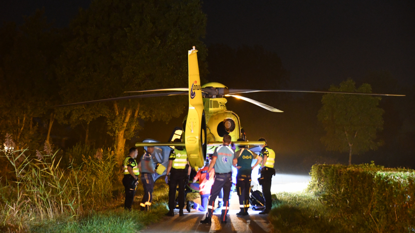 Twee slachtoffers werden per helikopter afgevoerd, één per ambulance.