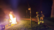 Straatmeubilair in brand Kaai Sluis