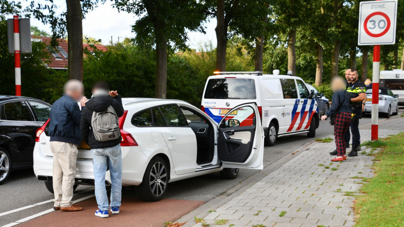 De scooter werd na het ongeluk in beslag genomen.