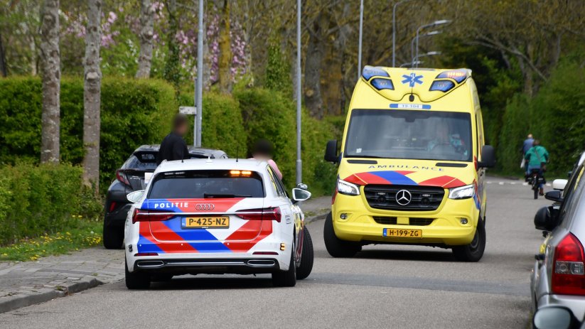 Volgens de politie was sprake van een ongeval met een scooter.