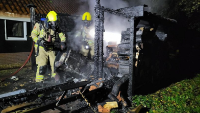 Sauna gaat in vlammen op bij woning Noordwelle