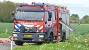 Brandweer Krabbendijke blust buitenbrand aan de Zeedijk