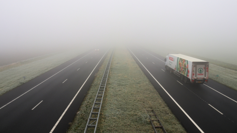 Vannacht code geel vanwege dichte mist in Zeeland