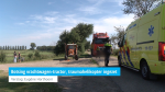 Botsing vrachtwagen-tractor, traumahelikopter ingezet