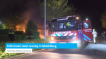 Felle brand naast woning in Middelburg