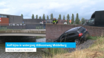 Golf bijna in watergang Althoornweg Middelburg