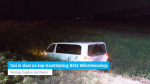 Taxi in sloot na kop-staartbotsing N256 Wilhelminadorp