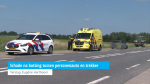 Flinke schade na botsing tussen personenauto en trekker Lewedorp