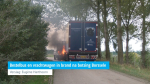 Bestelbus en vrachtwagen in brand na botsing Borssele