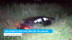 Auto belandt in sloot naast talud A58, één gewonde