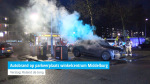 Autobrand op parkeerplaats winkelcentrum Middelburg