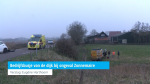 Bedrijfsbusje van de dijk bij ongeval Zonnemaire, één gewonde